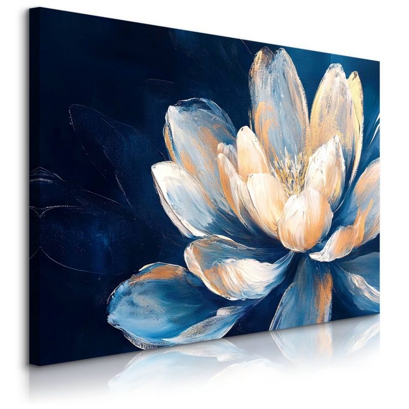 Obraz Muralo Malowane Kwiaty Rośliny Natura 100x70 cm 1 szt.