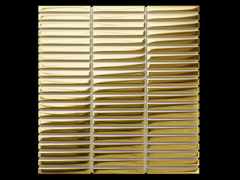 Mozaika szklana Ilcom mini piano gold złota metallic 29.0 x 28.2 cm 1 szt.