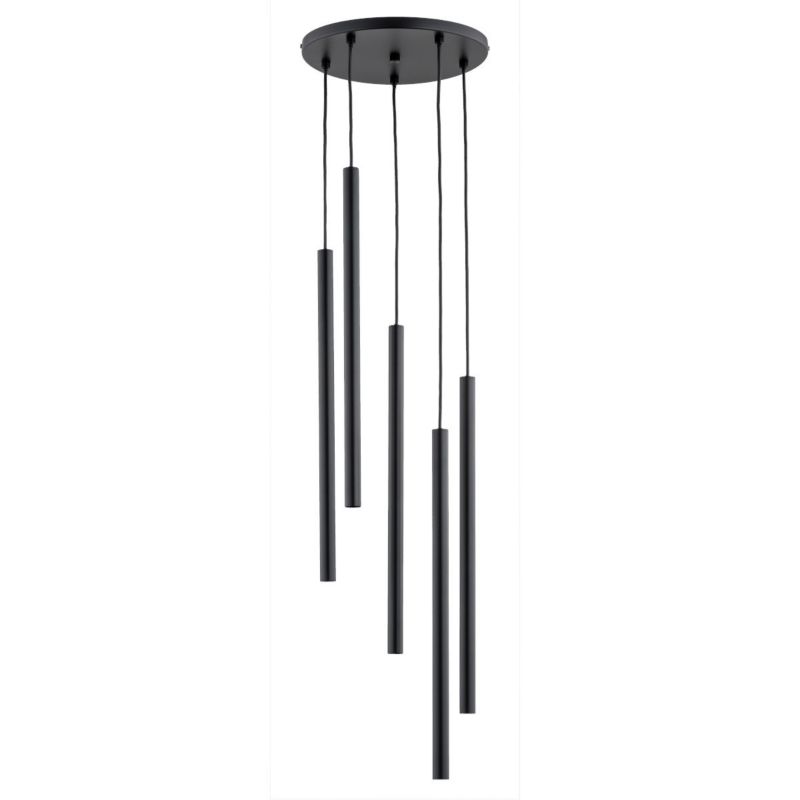 Lampa wisząca Alfa Collet 1489 czarna nowoczesna 5xG9 x 10W 1 szt.