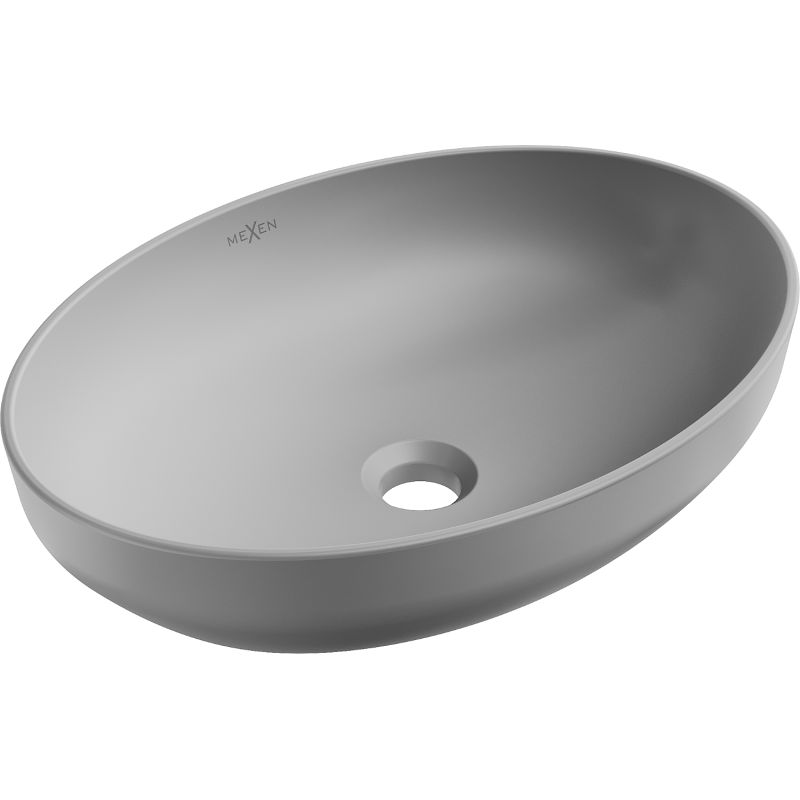 Umywalka nablatowa Mexen Cornelia szary jasny mat 50x37 cm 1 szt.