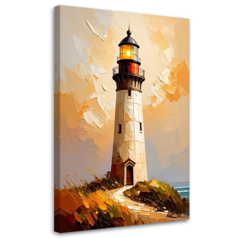 Obraz do salonu sypialni Feeby Latarnia morska Krajobraz 60x90cm 1szt