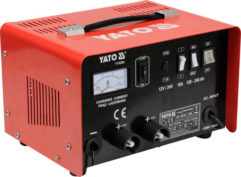 Prostownik Yato 12/24 V 16 A