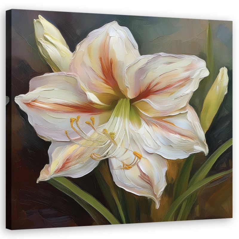 Obraz do salonu sypialni Feeby Kwiat Lilia Botanika 60x60 cm 1szt