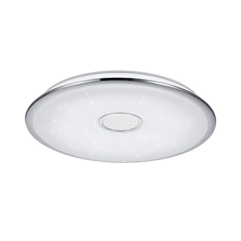 Plafon sufitowy lampa Trio Osaka srebrno-biały LED 100W 2700K-6000K 9800 lm IP20 wym: 10 x 65 x 65 cm tworzywo sztuczne - 1 szt.