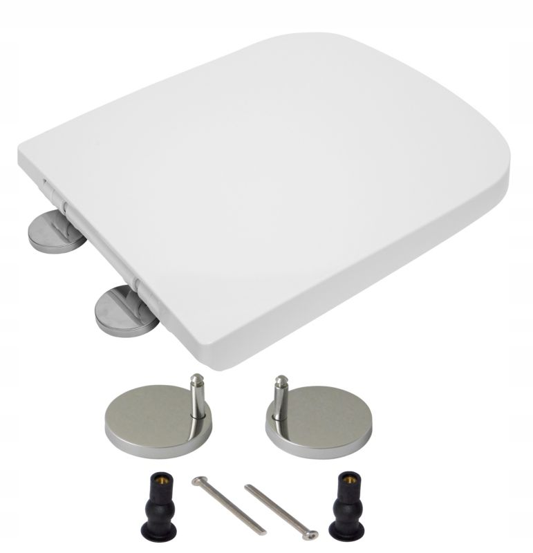 Deska sedesowa Estiva Foda wolnoopadająca polipropylenowa biała 1 szt.