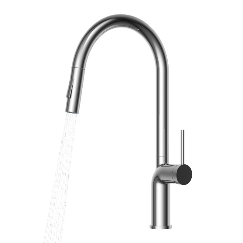 Bateria kuchenna Granitan Oxi chrom z wyciąganą wylewką 1 szt.