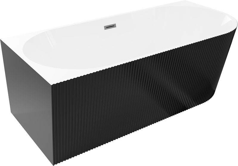 Wanna narożna Mexen Silo biała/czarna 170x80 cm .- 52891708075L-95 1 szt.