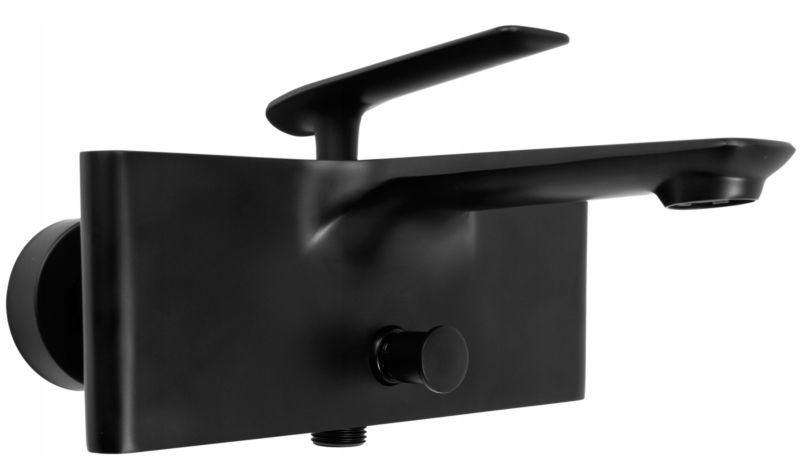 Bateria Wannowa Granitan York Czarna Kwadratowa 1szt.