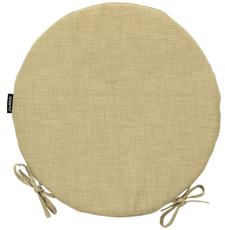 Poduszka na krzesło okrągłe poduszka okrągła AMPO beżowy 1 szt.