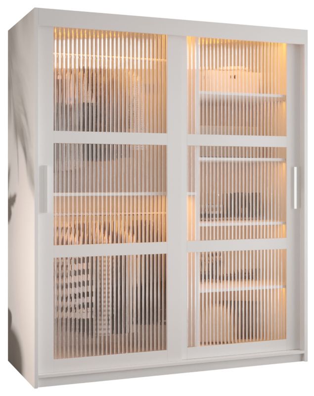 Szafa przesuwna Garderoba Abiks FLUTES 150 biały 1 szt.