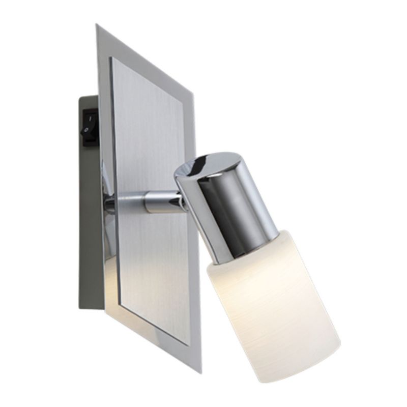 Lampa wisząca Trio Clapton srebrno-biała wym: 20 x 7 x 7 cm wbudowany LED 5W 1 szt.