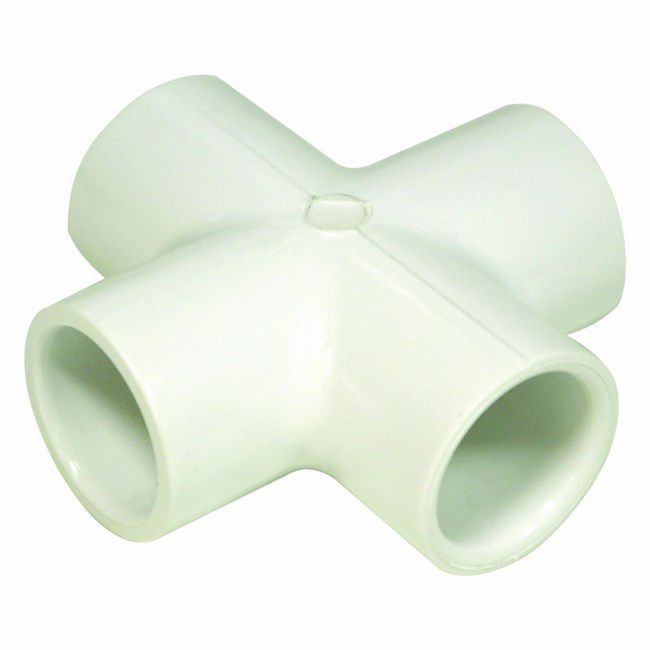 Krzyżak PVC USMetrix 1/2" KW/KW/KW/KW