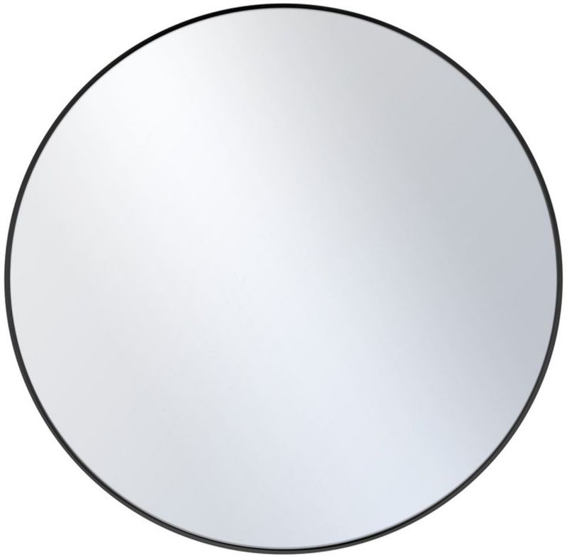 Lustro okrągłe 90 cm Ars Longa loft czarna rama bez oświetlenia łazienkowe 1 szt.