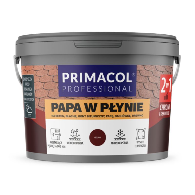 Papa w płynie Primacol, kolor ceglany, 3 kg, 1szt.