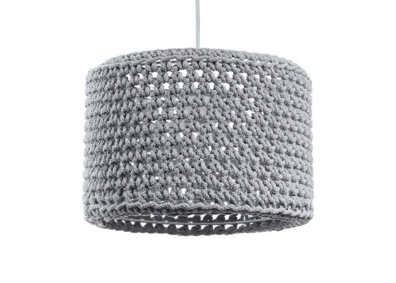 Lampa Bps Koncept wisząca COTTON 25 szara 1 szt