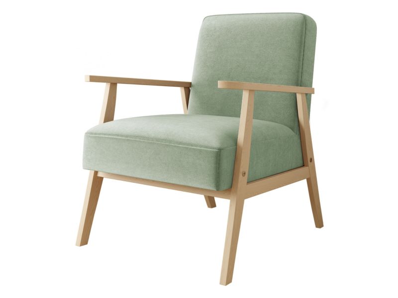 Fotel MIRJAN 24 Retro seledynowy 1 szt.