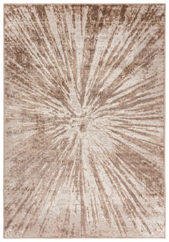Dywan Wewnętrzny PORTLAND Prostokątny Mazovia 140 x 200 cm Beżowy Motyw Abstrakcyjny 1 szt.