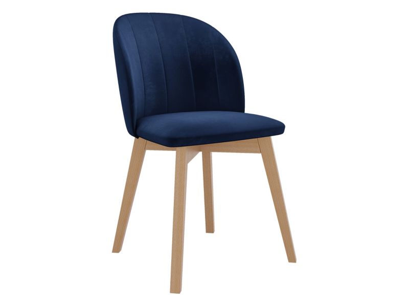 Krzesło do jadalni MIRJAN 24 S100 natura + granatowy 1 szt.