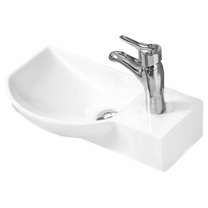 Umywalka nablatowa Mexen Hugo biała 45x24 cm 21254500L 1 szt.