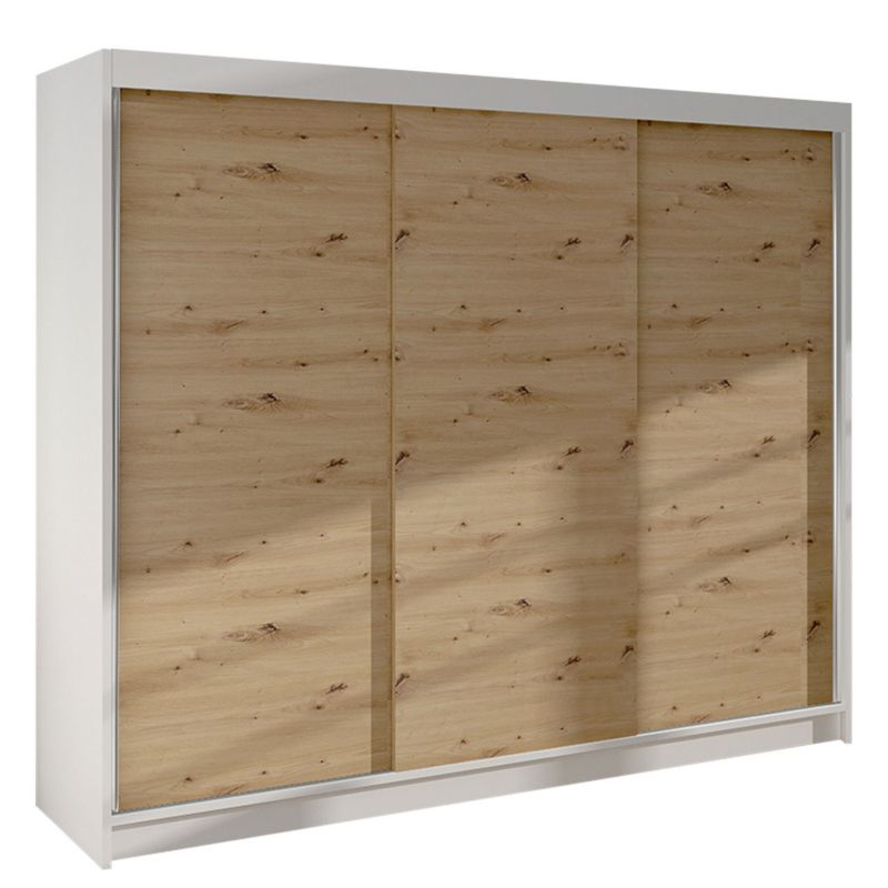Szafa MIRJAN 24 z drzwiami przesuwnymi Derby II biały/dąb artisan 1 szt.