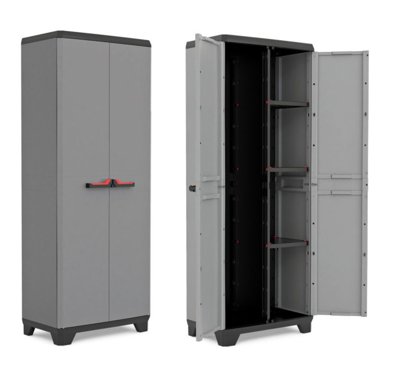 Szafa ogrodowa Keter Stilo Utility Cabinet 68x39x173cm Szara 1 szt.