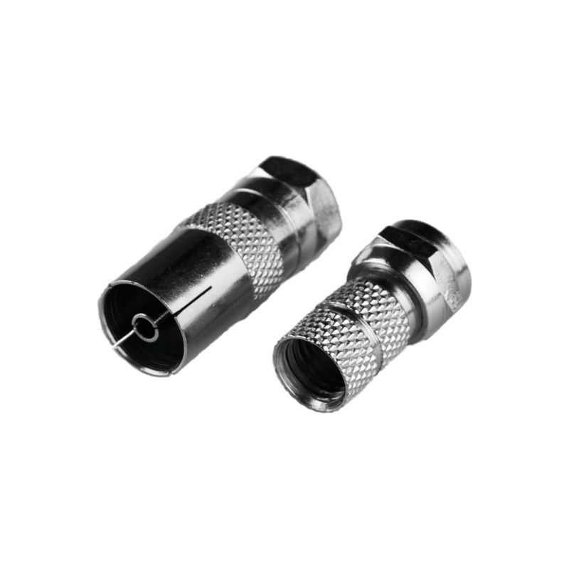 Adapter DPM Solid wtyk - F gniazdo TV - wtyk F