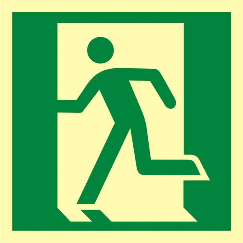 Znak Drzwi ewakuacyjne lewe