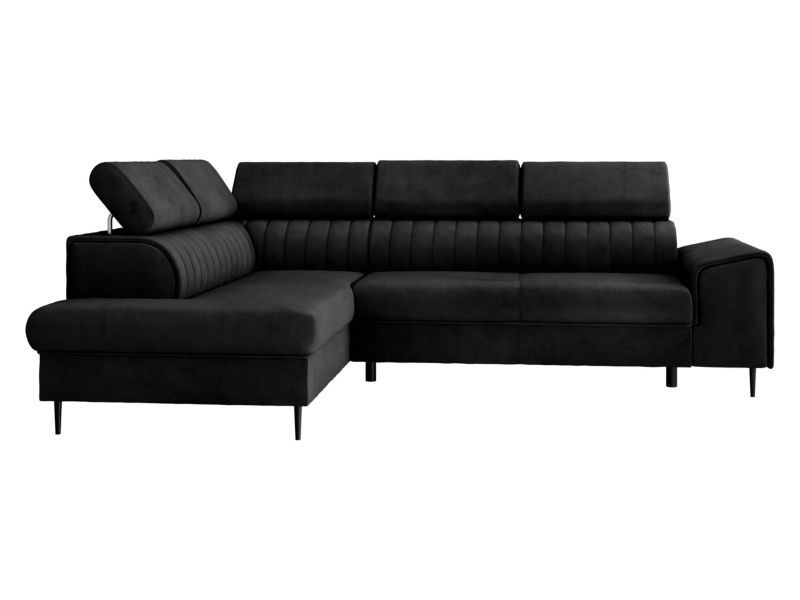 Narożnik z funkcją spania MIRJAN 24 Kadurin lewy z funkcją spania czarny 1 szt.