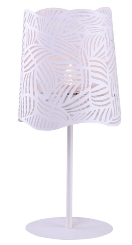 Lampa stołowa Candellux Maracana biała 1 x E27 x 60W IP20 wym: 56 x 26 x 26 cm metal - 1 szt.