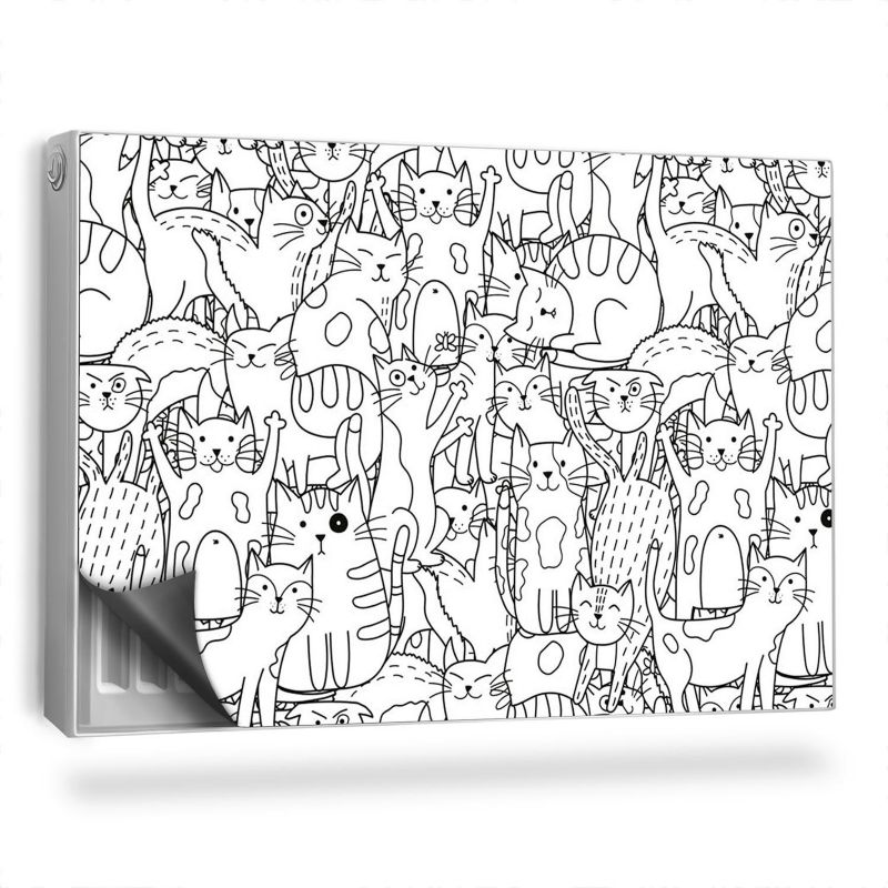 Magnes Na Kaloryfer Wallfluent 90x60 cm Rysowane koty 1 szt.