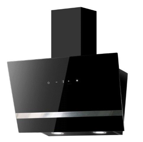 Okap kuchenny Focus kominowy Flavio 60 (szklany czarny) 1 szt.