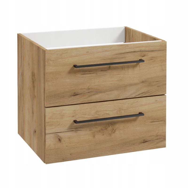 Szafka do Łazienki Stamar pod Umywalkę 500 x 500 x 390 mm Dąb Złoty Wisząca SoftClose 1 szt