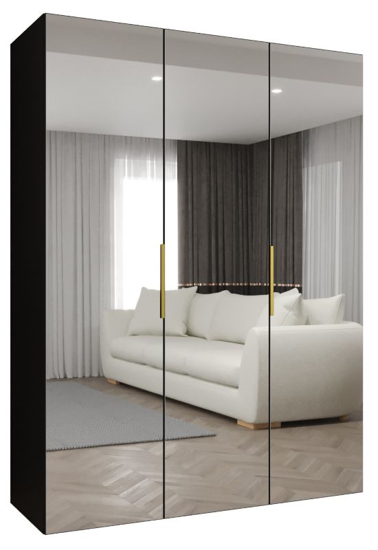 Szafa uchylna Abiks MARBELLA 3 150 wys 202 cm Czarny + Złoty 1 szt