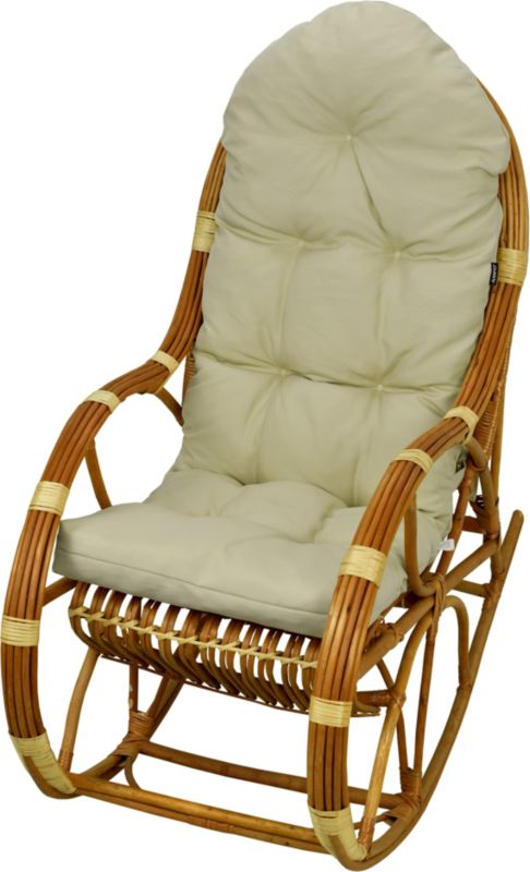 Poduszka na fotel bujany rattanowy AMPO beżowy 1 szt.