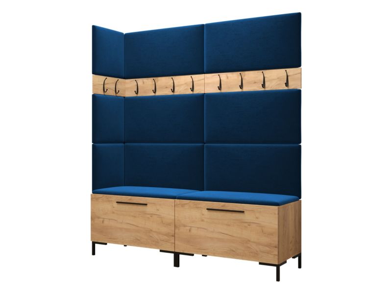 Garderoba MIRJAN 24 Zilion V dąb craft + granatowy 1 kpl.