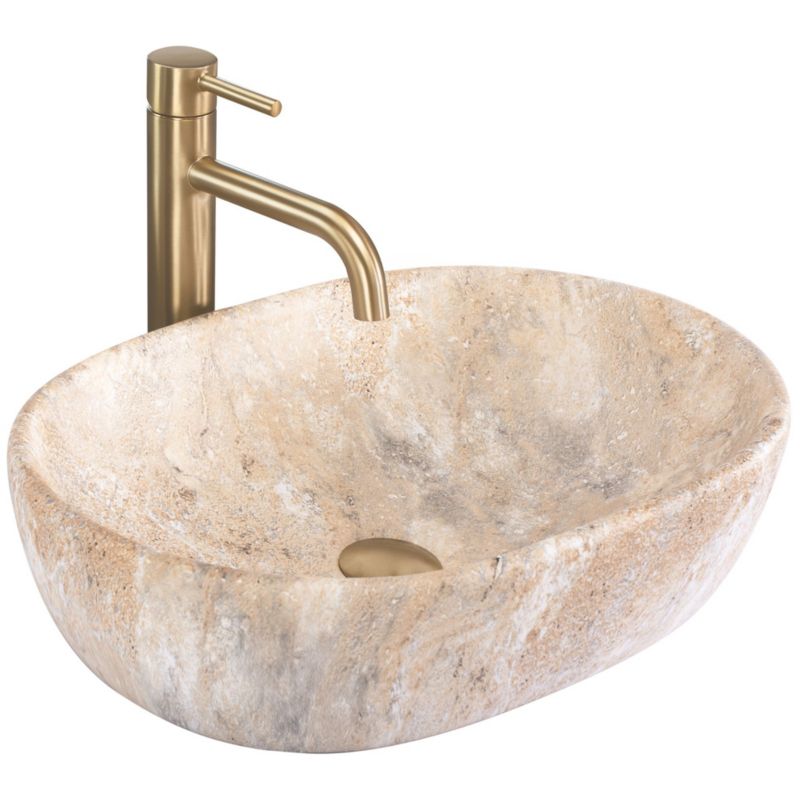 Umywalka Nablatowa Rea Amelia Savana Matt 48X34,5X13,6Cm 1 Szt