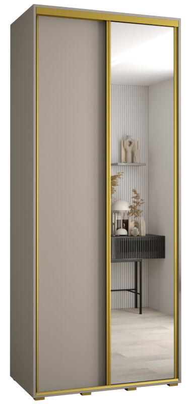 Szafa przesuwna Abiks 60 wysoka Dakota 3 120 kaszmir+kaszmir+złoty 1 szt