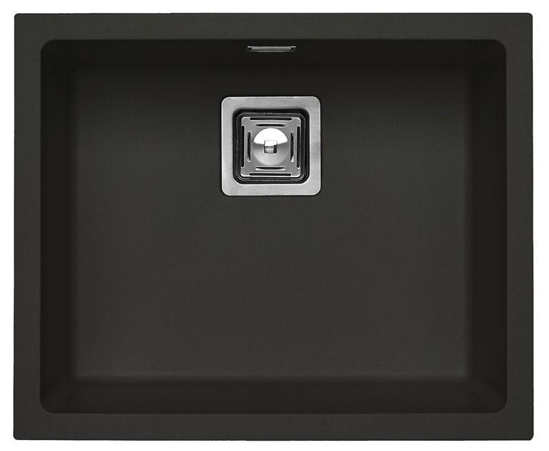 Zlewozmywak granitowy Alveus QUADRIX 50 kol. deep black (56x46) 1-komorowy 1szt
