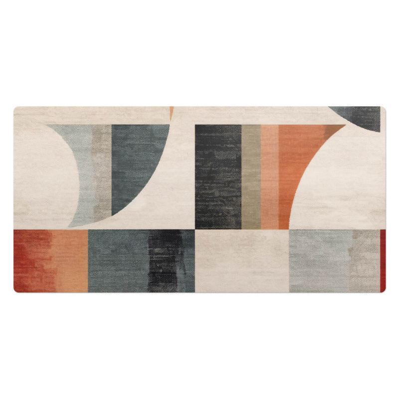 Podkładka na biurko pod mysz klawiaturę Wallfluent 90x45 cm Geometryczne formy retro 1 szt.