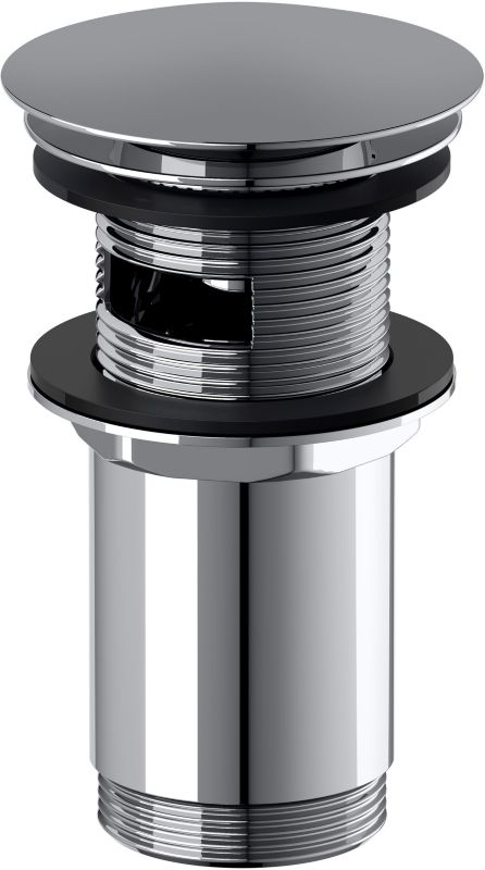 Korek umywalkowy Cersanit Zen KLIK-KLAK chrom z przelewem okrągły 1 szt.