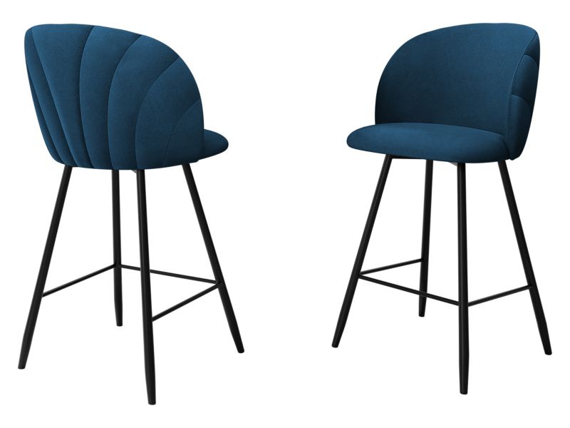 Hoker MIRJAN 24 tapicerowany z oparciem K99 H atramentowy 1 szt.