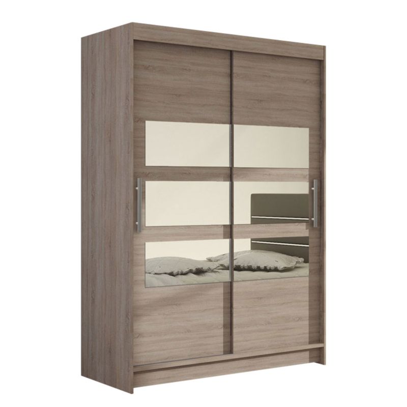 Szafa MIRJAN 24 z drzwiami przesuwnymi Miami V trufel/lustro 1 szt.