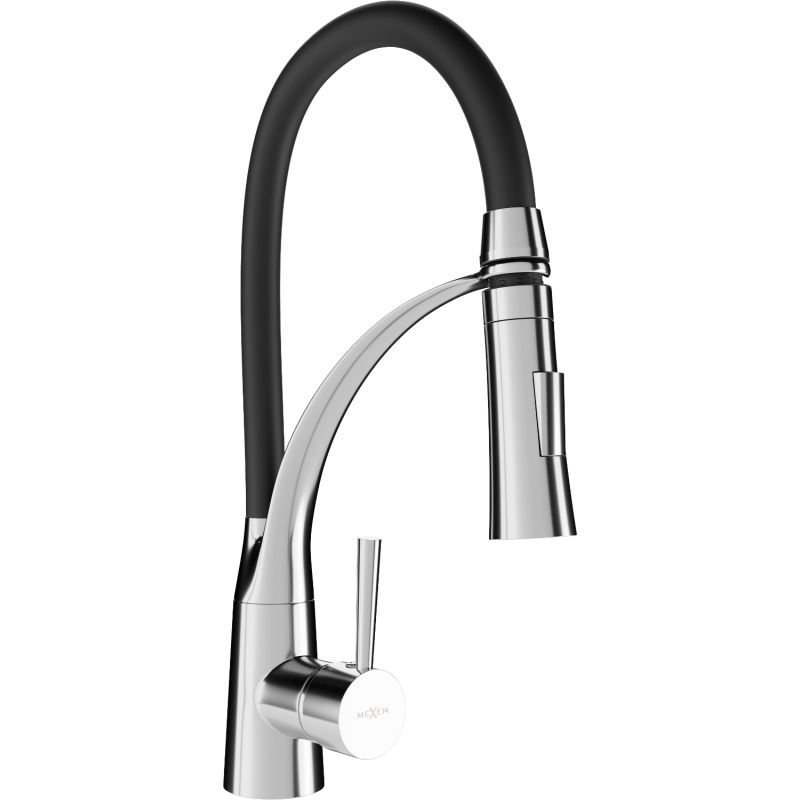 Bateria kuchenna stojąca Mexen Aster czarny/chrom 1 szt.