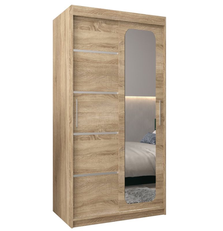 Szafa przesuwna Garderoba Abiks PROMO V2 100 sonoma/sonoma 1 szt.