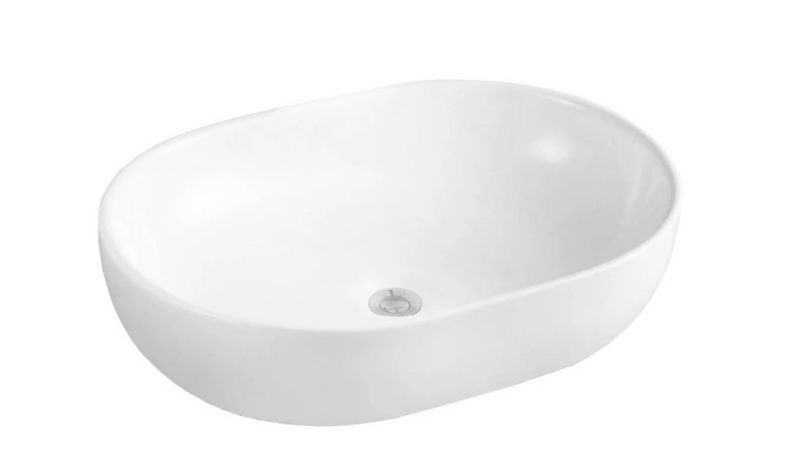 Umywalka nablatowa ADK MEBLE Blanco biała, owalna 1 szt.