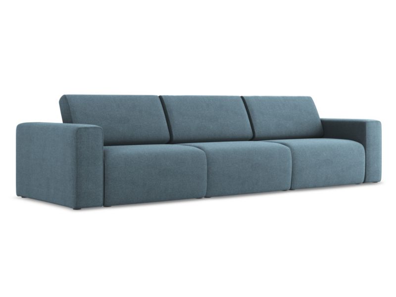 4-osobowa kanapa modułowa LaMiaSofa CASERTA z tkaniny strukturalnej 314x103 cm jasny niebieski 1 szt.