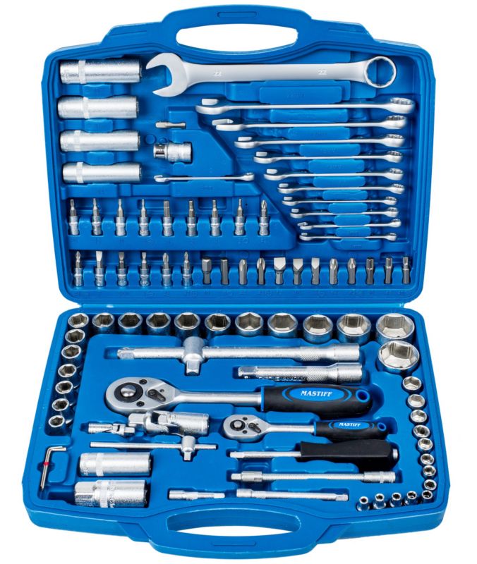 Zestaw kluczy nasadowych płasko-oczkowych torx 94 MASTIFF 1 szt