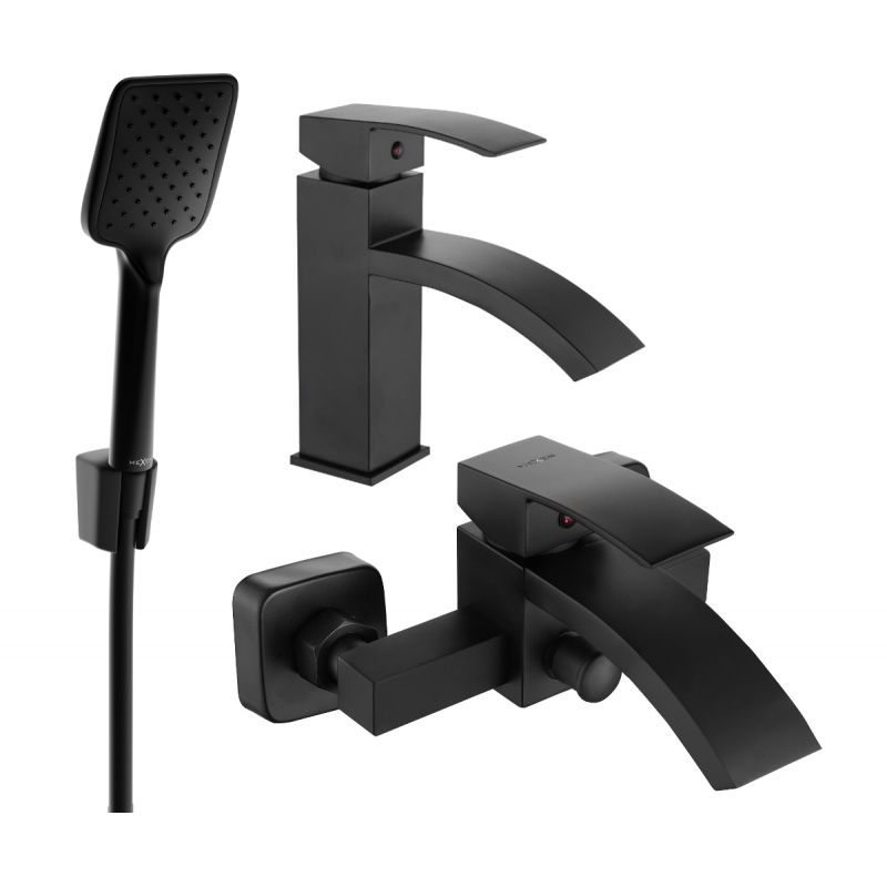 Zestaw wannowy Mexen Libra czarny 745103R62-70 1 szt.