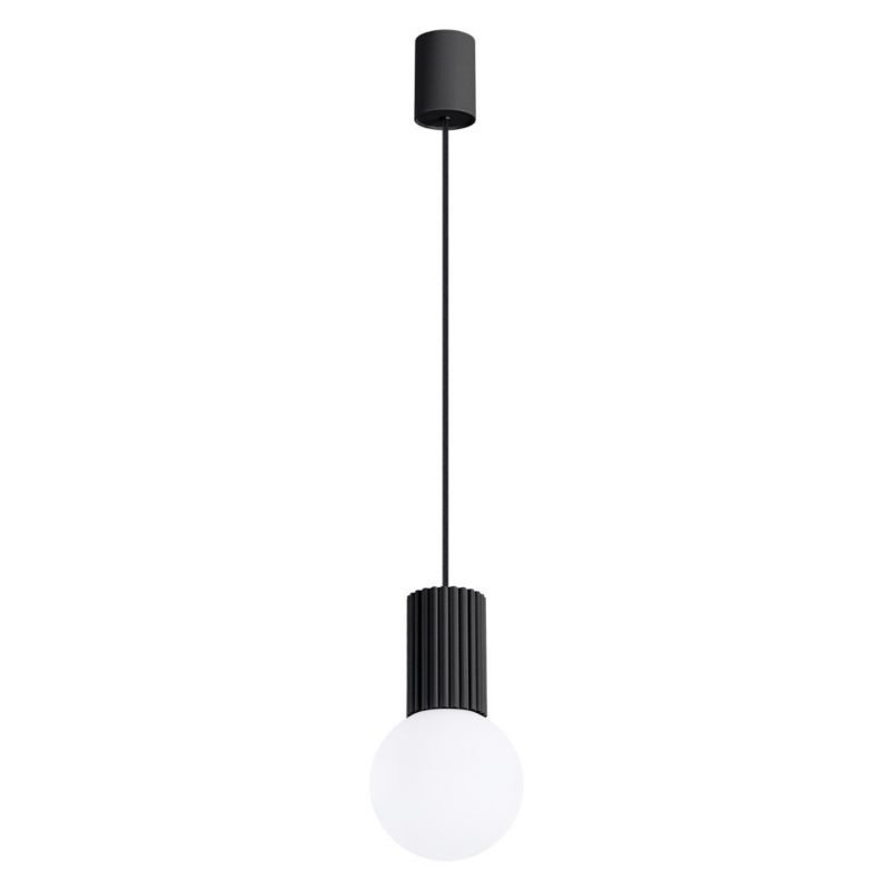 Lampa wisząca Sollux Lighting Halo 7341 czarno-biała nowoczesna 1xG9 x 1 szt.