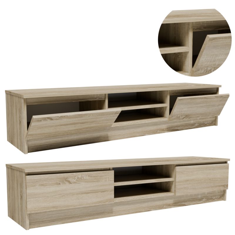 Szafka rtv Matkam stolik 2D1P160SON komoda 160cm dąb sonoma 1 szt.